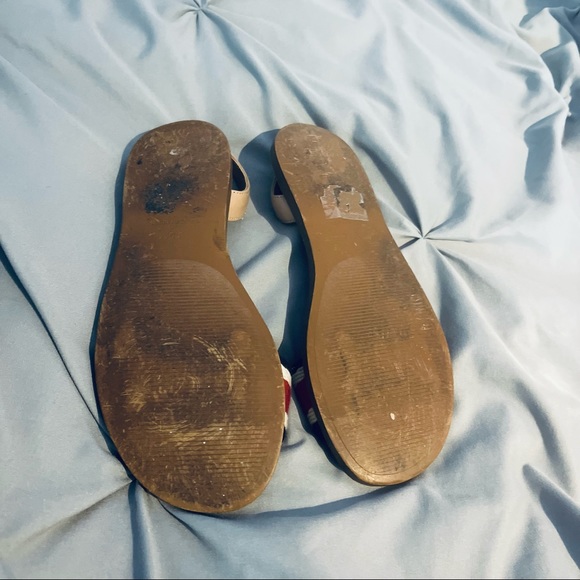 Steve Madden Abella White Multi Flat Sandals - Picture 7 of 8